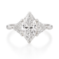 PT900 無色ダイヤモンドリング 1.684ct SI1 マーキス