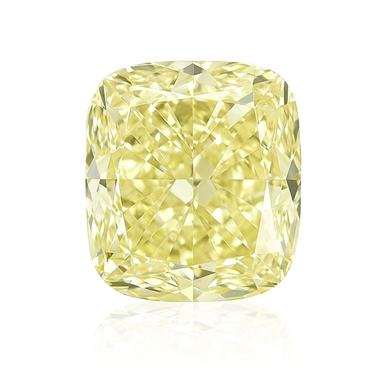 クッション 天然イエローダイヤモンド 2.038ct S Light Yellow ルース