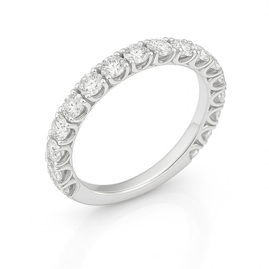 18K ラウンドダイヤモンド エタニティリング 1.63ct