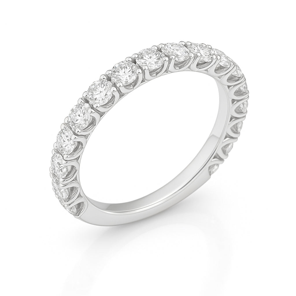 18K ラウンドダイヤモンド エタニティリング 1.63ct