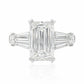 PT900 Emerald-cut Near Colorless Diamond Ring - 3.55ct