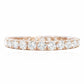 18KPG Round-Cut Diamond Eternity Ring - 1.12ct