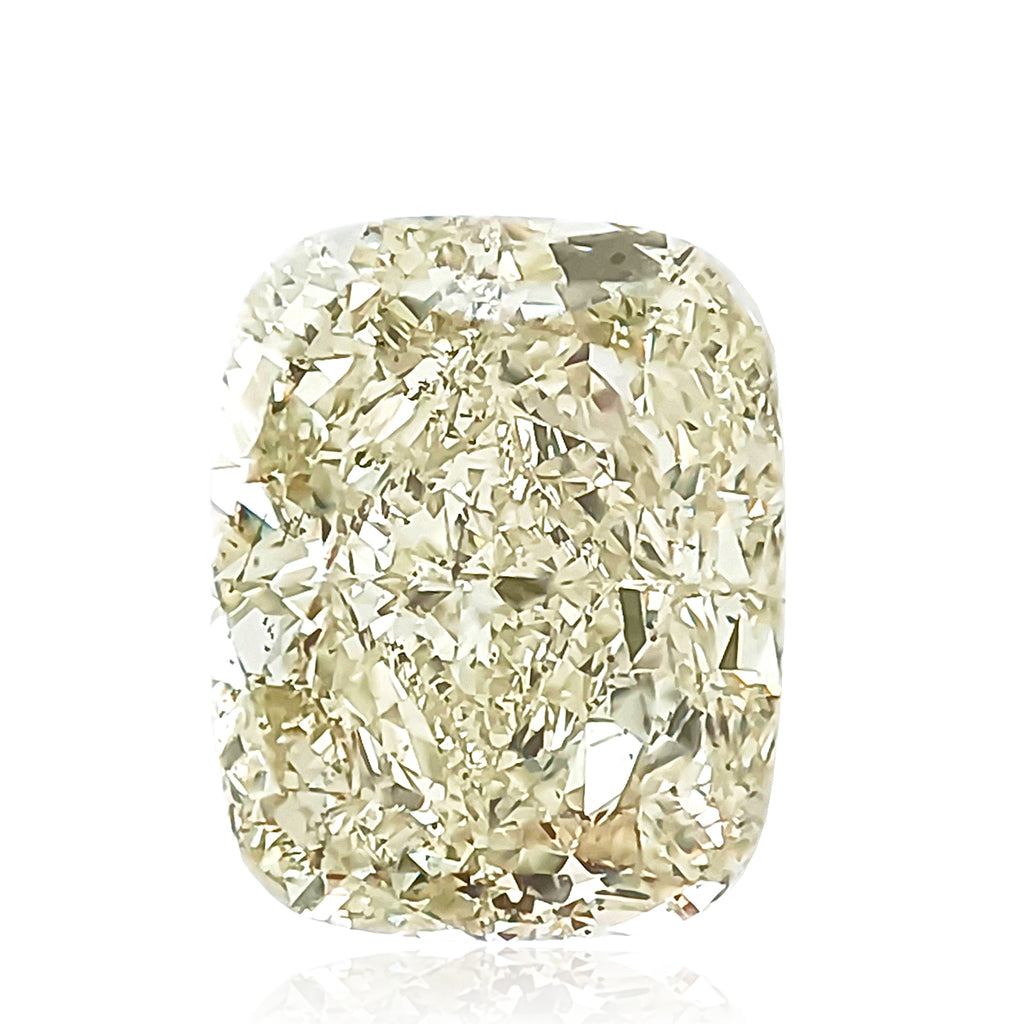 Natural Loose Diamond 2.013ct Light Greenish Yellow Cushion