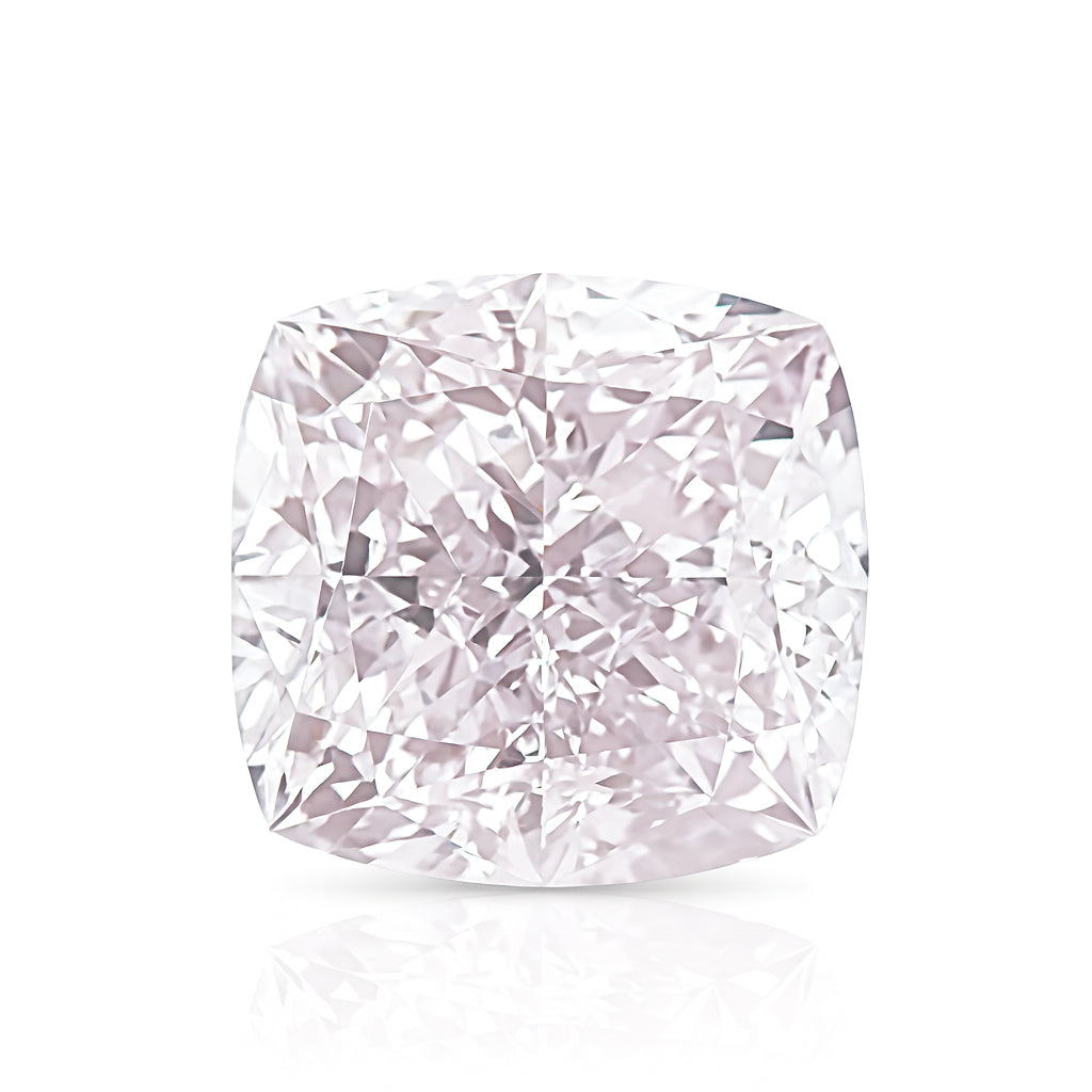 カラーダイヤモンドルース クッション ピンク VVS1 0.8ct 画像