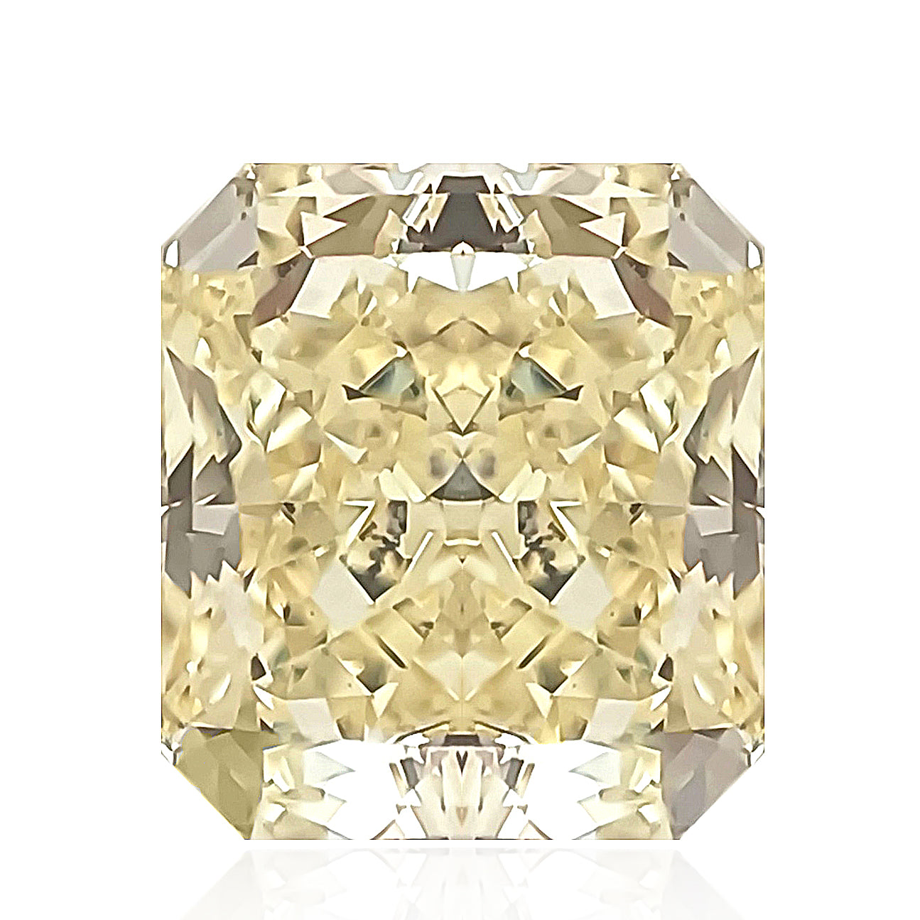 カラーダイヤモンドルース クッション イエロー SI2 1.01ct 画像