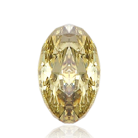 カラーダイヤモンドルース オーバル ブラウンイエロー SI1 0.558ct 画像