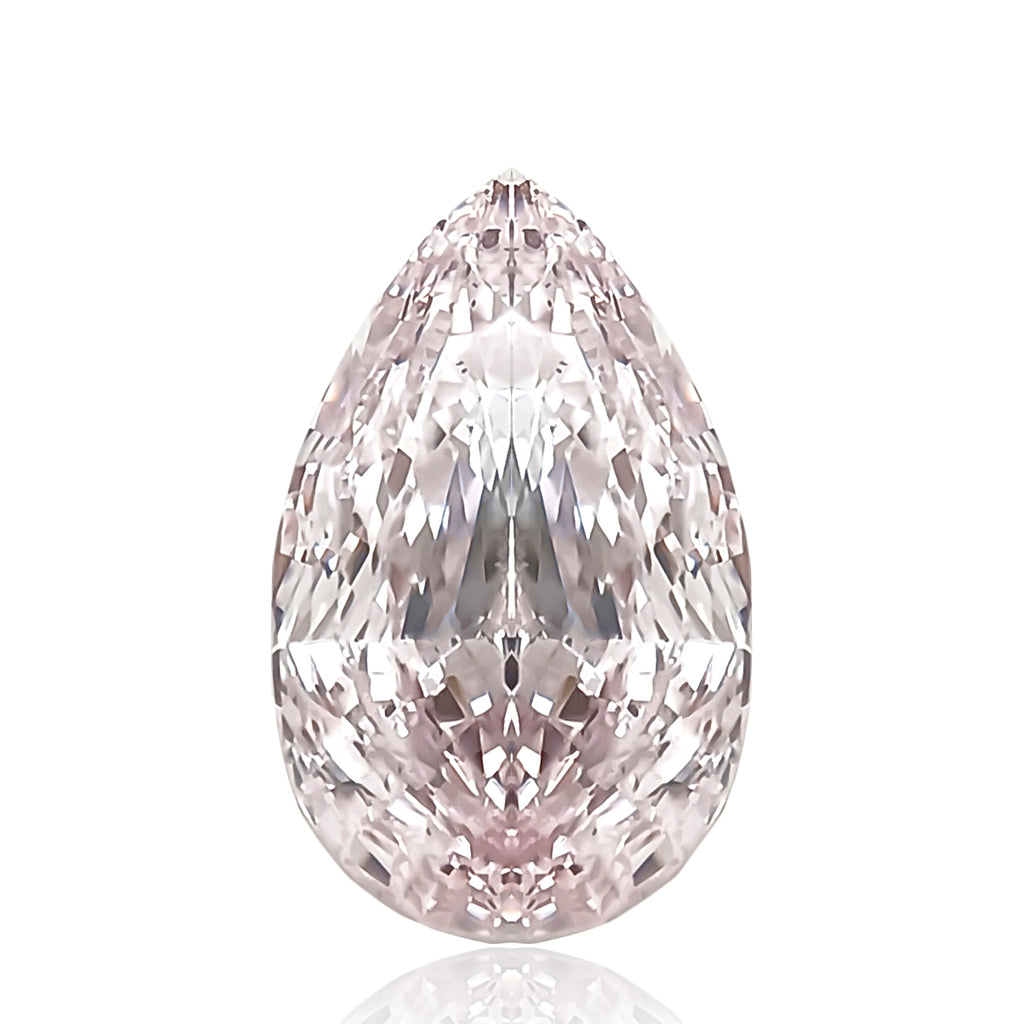 Natural Loose Diamond Light Purplish Pink 0.722ct Pear