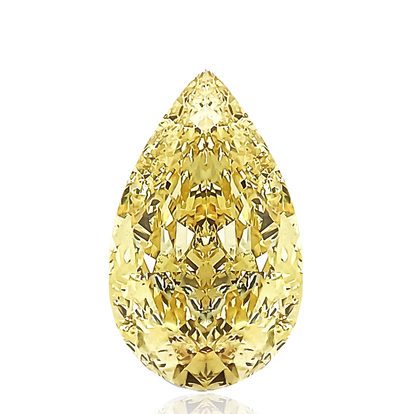 カラーダイヤモンドルース ペア イエロー SI2 2.07ct 画像