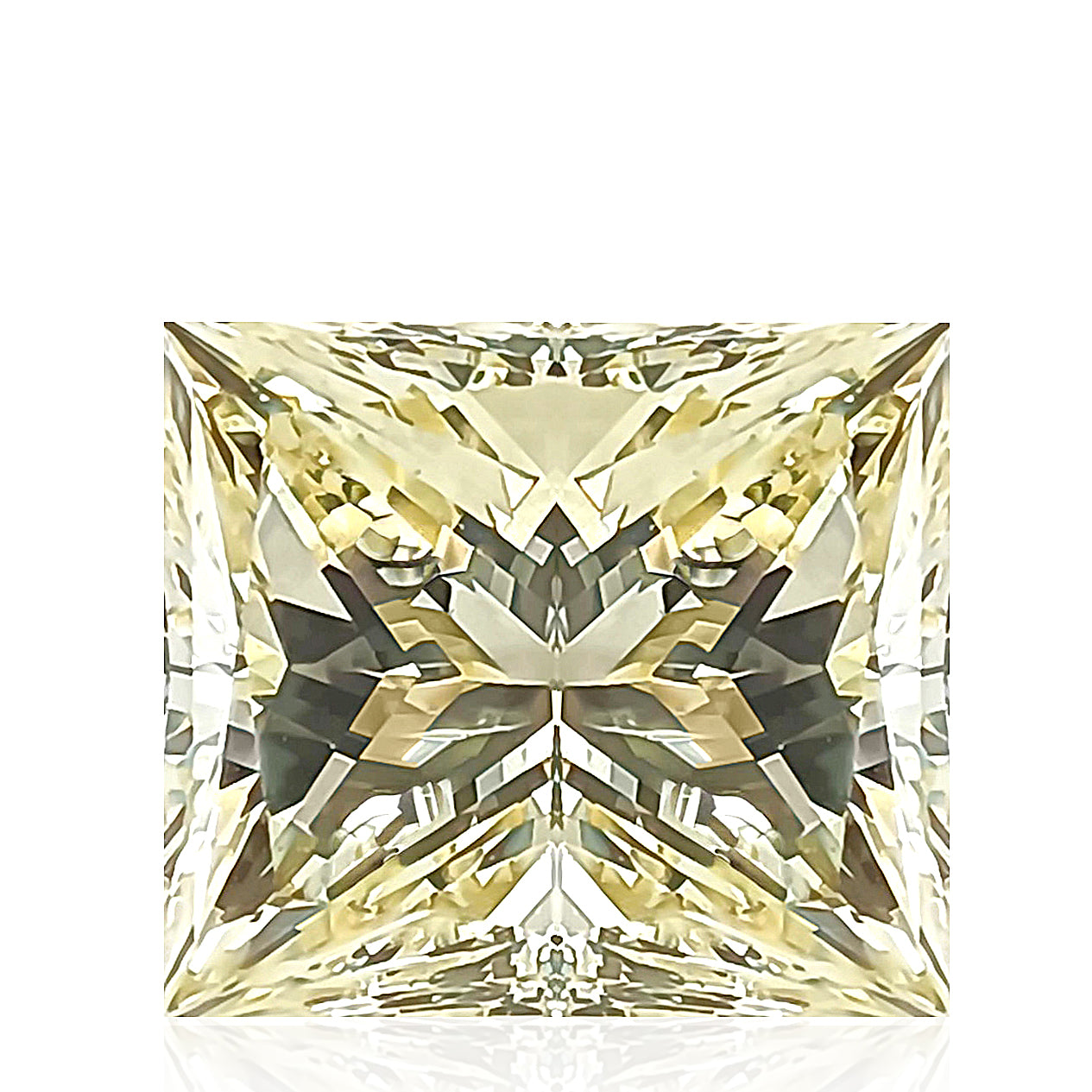 カラーダイヤモンドルース プリンセス イエロー SI1 1.07ct 画像