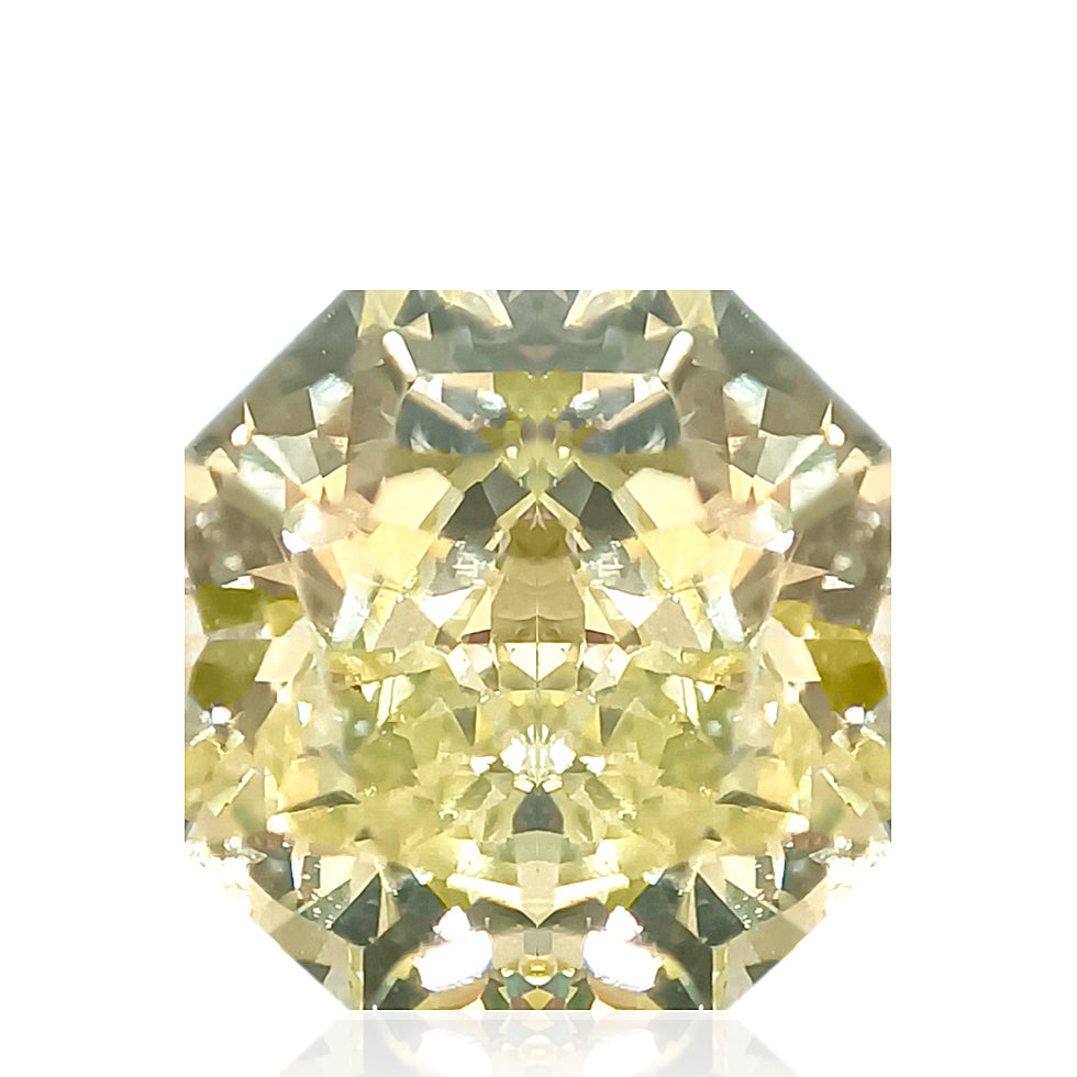 Natural Loose Diamond 1.81ct Fancy Light Greenish Yellow Radiant