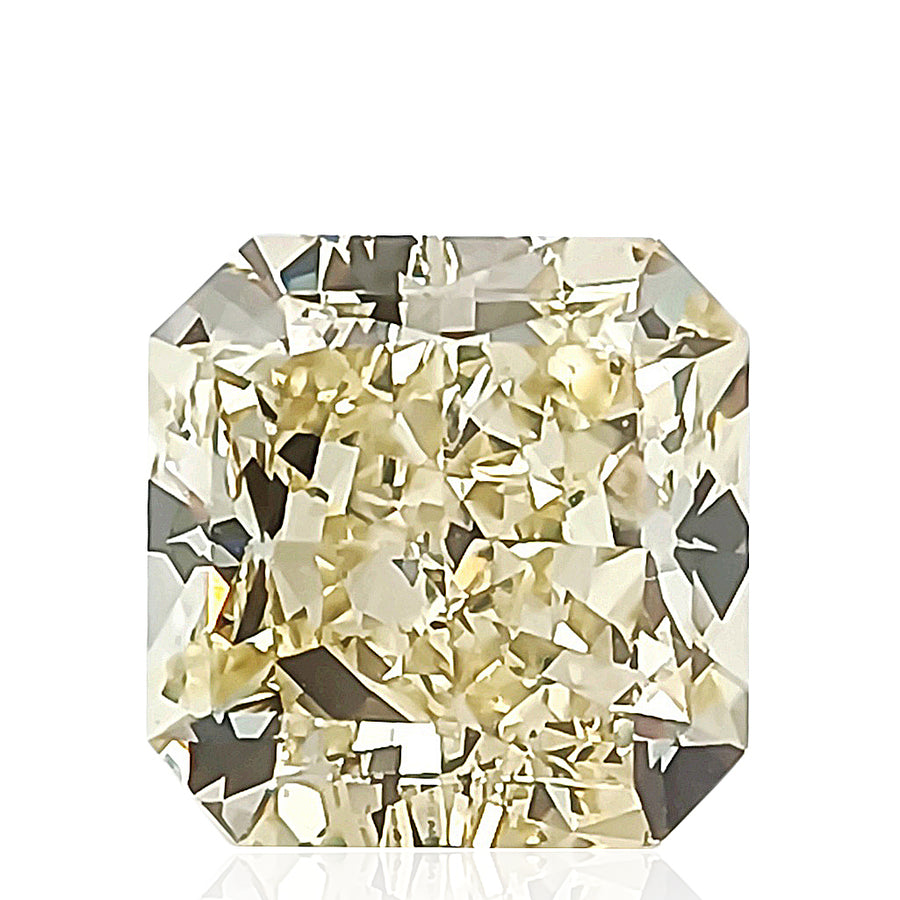 ラディアント 天然イエローダイヤモンド 1.52ct Fancy Yellow VS2 