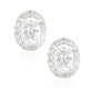 18K 無色ダイヤモンドイヤリング 1.071ct VS1-VS2 E オーバル 画像