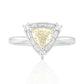 無色ダイアモンドリング トリリアント 0.92ct  画像