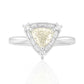 無色ダイアモンドリング トリリアント 0.92ct  画像