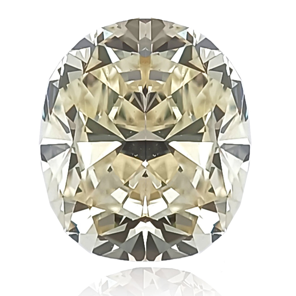 ダイヤモンドルース クッション ライトイエロー 1.05ct 画像