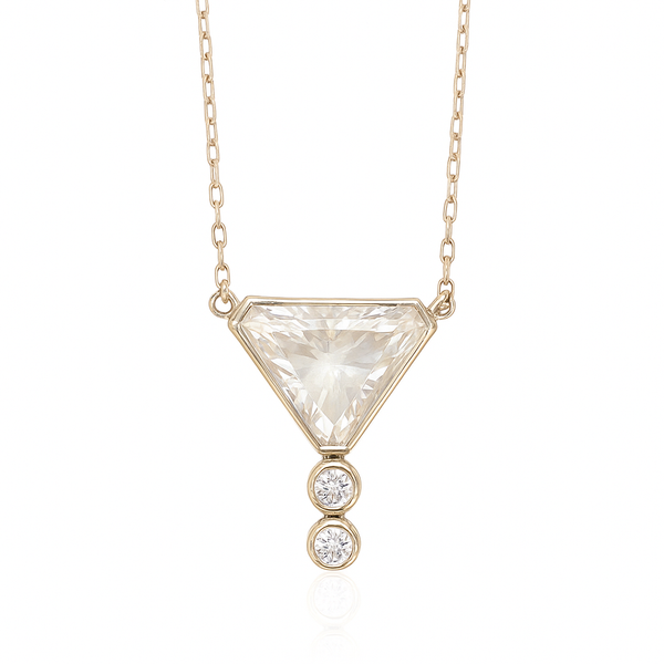 K18天然ダイアモンド2ctネックレス Diamond_Necklace_Trilliant_2ct