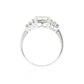 フェイントイエローダイアモンドリング プリンセス 1.45ct VS2 裏画像