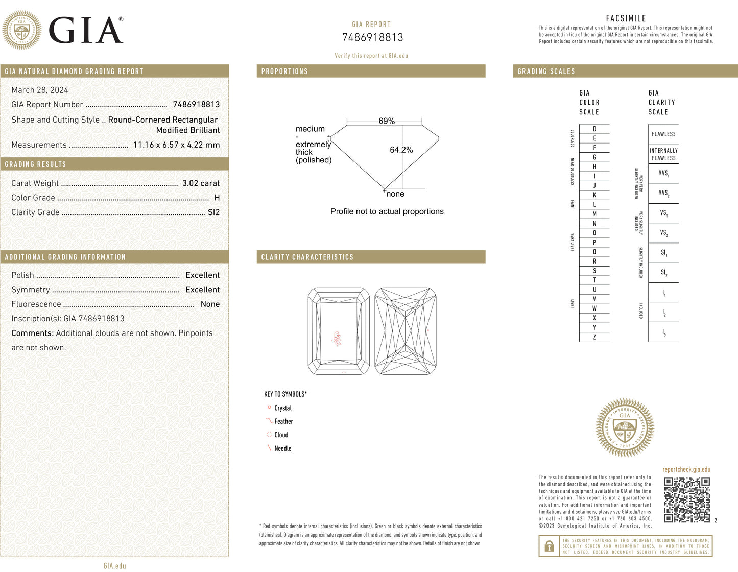 PT900 Emerald-cut Near Colorless Diamond Ring - 3.55ct