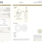 グリーンダイヤモンドリング鑑定書画像 クッション 1.29ct S2 詳細