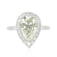 グリーンダイアモンドリング ペア 2.004ct SI1 画像