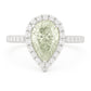 グリーンダイアモンドリング ペア 2.004ct SI1 画像