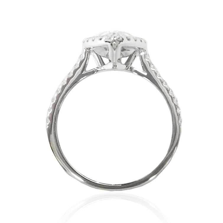 グリーンダイアモンドリング ペア 2.004ct SI1 横画像