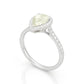 グリーンダイアモンドリング ペア 2.004ct SI1 横画像