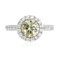 グリーンダイアモンドリング ラウンド 1.338ct SI1 画像