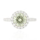 グリーンダイアモンドリング ラウンド 1.338ct SI1 画像