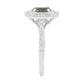 グリーンダイヤモンドリング ラディアント 1.809ct SI2 裏画像