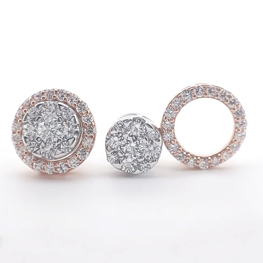 Diamond Earrings 18K 1.140ct