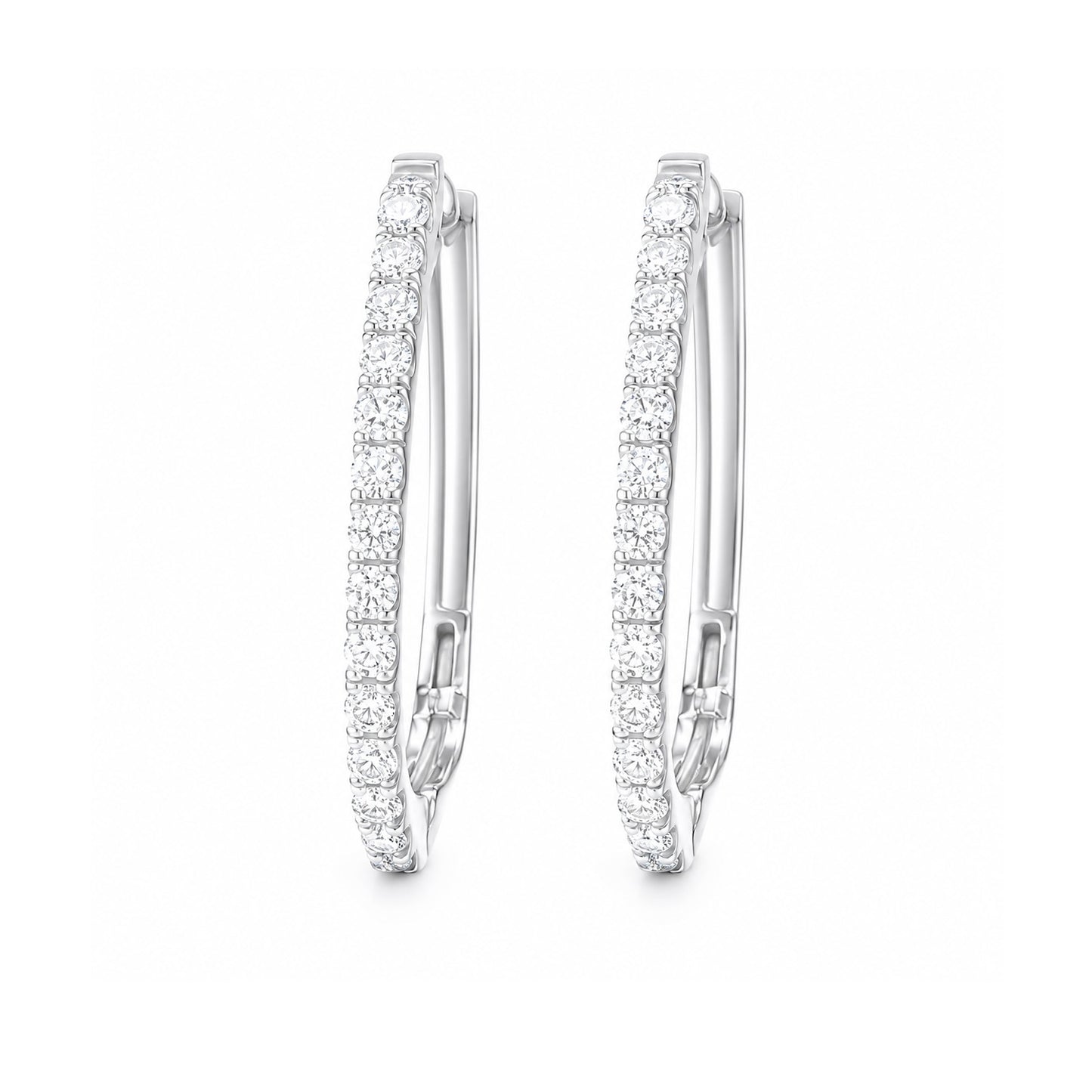 天然ダイヤモンドピアス 0.26ct Round 18KWG 画像