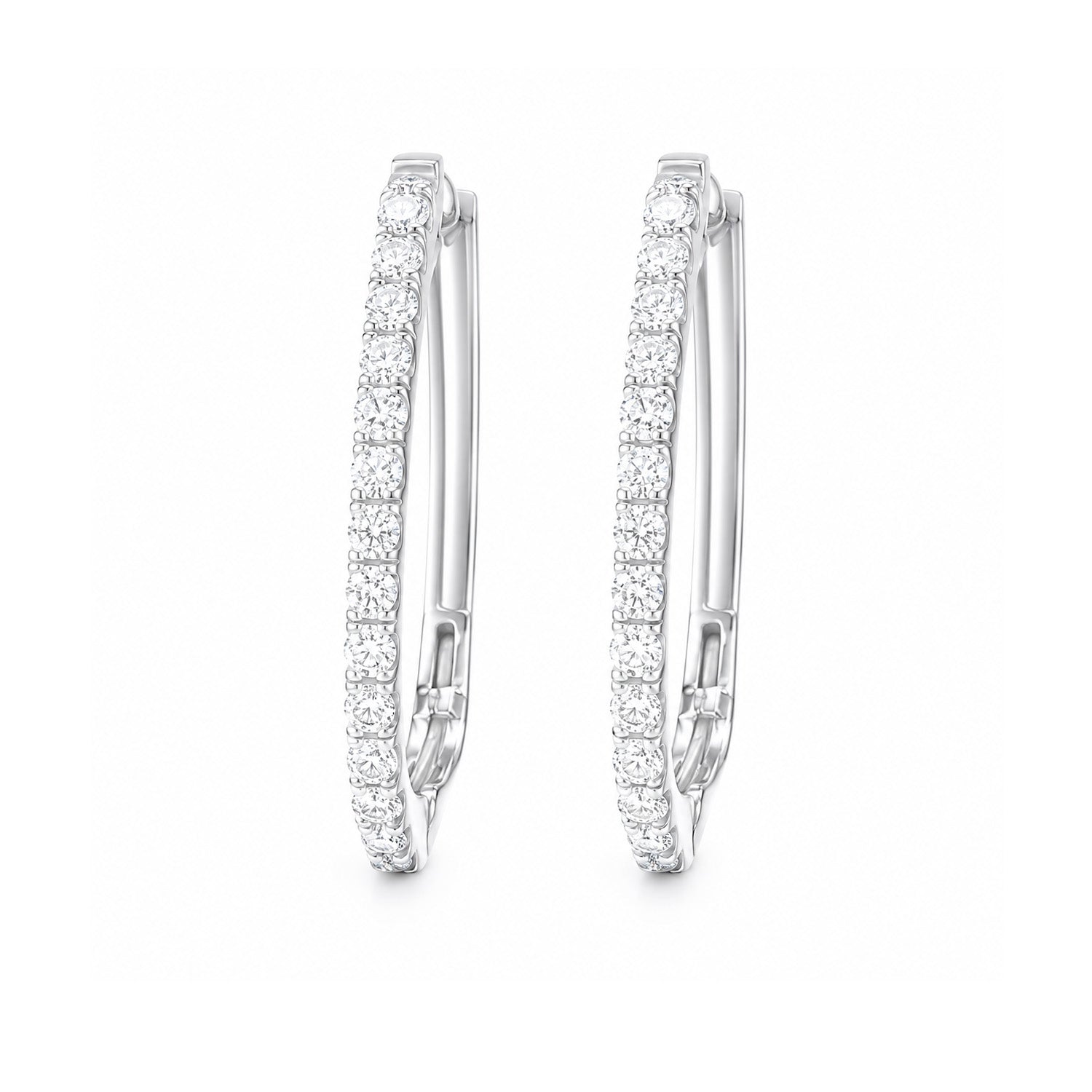 天然ダイヤモンドピアス 0.26ct Round 18KWG 画像