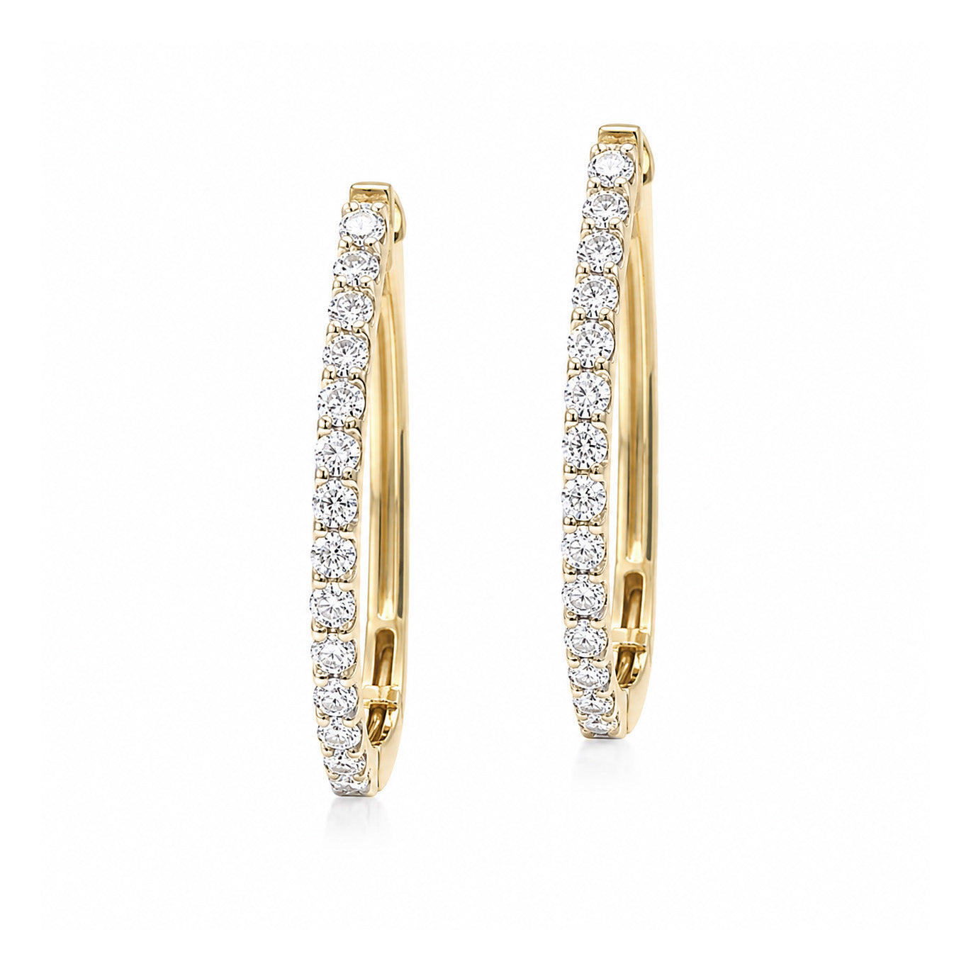 天然ダイヤモンドピアス 0.26ct Round 18KYG 画像