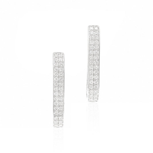 天然ダイヤモンドピアス 0.33ct Round 18KWG 画像