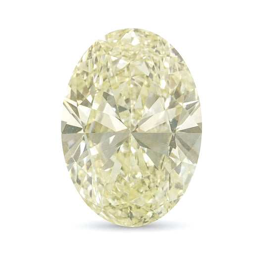 天然ダイヤモンドルース フェイントイエロー オーバル VS1 5.01ct 画像