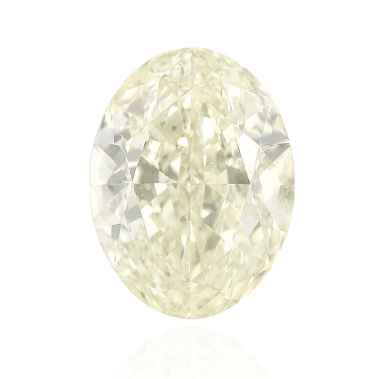 天然ダイヤモンドルース ベリーライトイエロー オーバル VVS2 10.016ct 画像