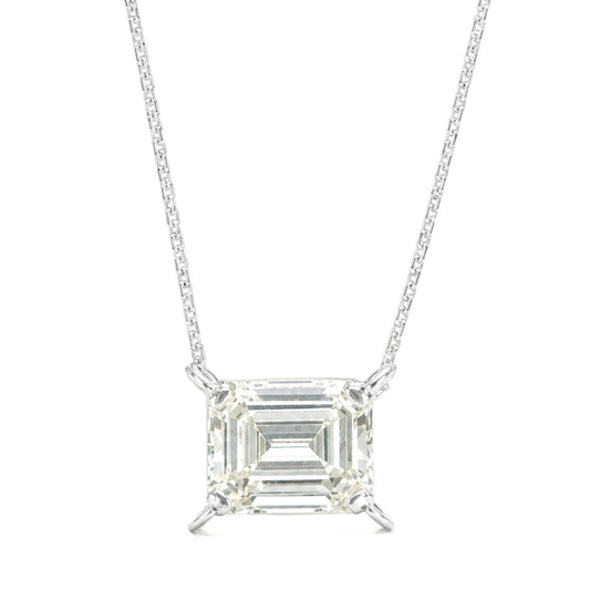 天然ダイヤモンドネックレス 3.019ct Emerald PT850/PT900 画像