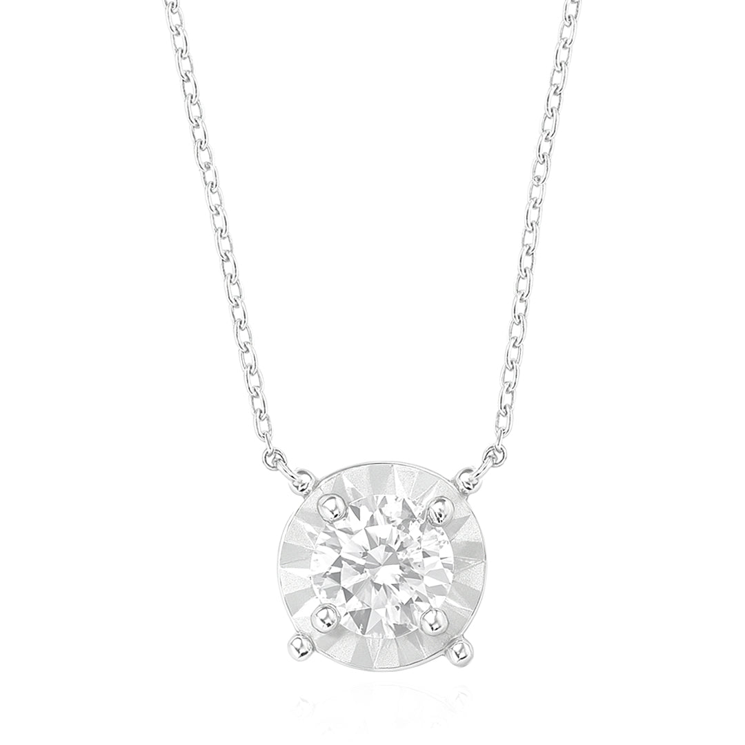 天然ダイヤモンドネックレス 無色 ラウンド 0.329ct SI2 画像