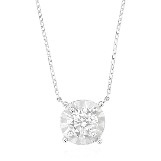 天然ダイヤモンドネックレス 無色 ラウンド 0.329ct SI2 画像