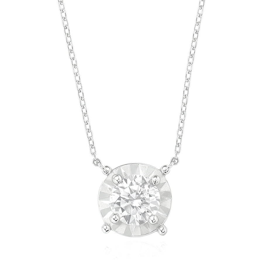 K14 ラウンドダイヤモンド ペンダントネックレス - 0.329ct – Weiss 
