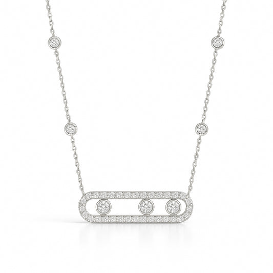 天然ダイヤモンドリング 無色 ネックレス 1.14ct 画像