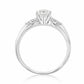 天然ダイヤモンドリング 0.506ct Round PT900 横画像