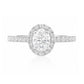天然ダイヤモンドリング 0.721ct Oval 18KWG 画像