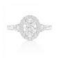 天然ダイヤモンドリング 1.02ct Oval 18KWG 画像