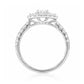 天然ダイヤモンドリング 1.041ct Oval 18KWG 横画像