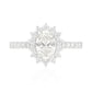 天然ダイヤモンドリング 1.144ct Oval 18KWG 画像