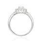 天然ダイヤモンドリング 1.144ct Oval 18KWG 横画像