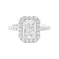天然ダイヤモンドリング 1.23ct Radiant 18KWG 画像