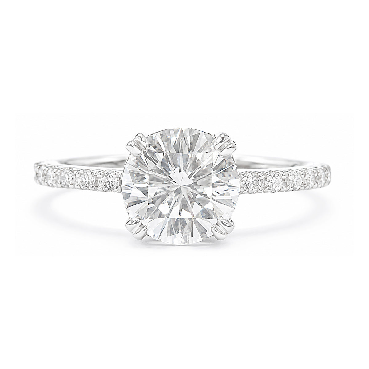 天然ダイヤモンドリング 1.243ct Round 18KWG 画像